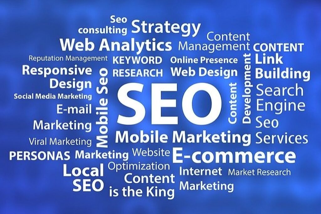 Branches of Digital Marketing linked with SEO.